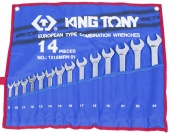 Набор ключей комбинированных King Tony 1215MRN01