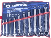 Комплект двусторонних коленчатых ключей King Tony 1710MR 