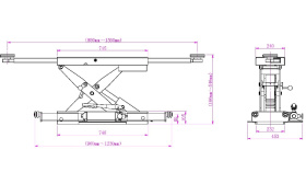 Комплект слесарный 4 тонны KraftWell KRW4FPL+KRWJ2N
