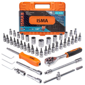 Набор торцевых головок 1/4" ISMA-2462-5 EURO
