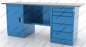 Верстак слесарный двухтумбовый Ferrum 01.205L-5015