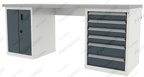 Верстак двухтумбовый "TITAN" Ferrum 41.32107-7001/7016