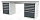 Верстак двухтумбовый "TITAN" Ferrum 41.32506-7001/7016
