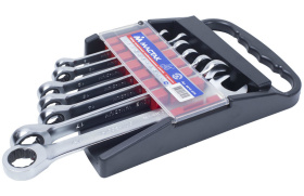 Набор трещоточных ключей МАСТАК 0213-07H