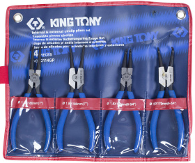 Набор съемников стопорных колец King Tony 42114GP
