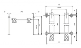 Подъемник четырехстоечный 4 тонны OMA 523