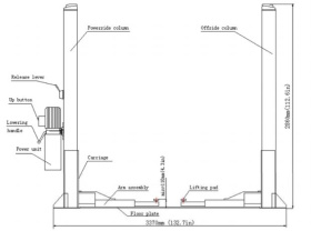 Подъемник двухстоечный 4 тонны LAUNCH TLT240SBS