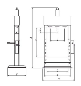 Пресс гидравлический 30 тонн OMA-656B