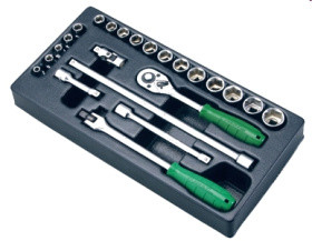 Набор торцевых головок и аксессуаров 3/8 Hans TT-15F