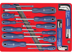 Набор отвёрток, шестигранников и TORX Мастак 5-40627