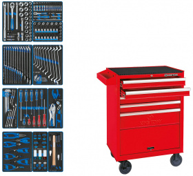 Набор инструментов в тележке King Tony 934-188MRV