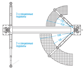 Подъемник двухстоечный 4.6 тонн Nordberg N4124H-4,6T