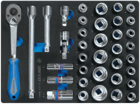 Набор торцевых головок 1/2" King Tony 9-4537MRV01