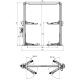 Подъемник 2-х стоечный 4 тонны KraftWell KRW4MU/220