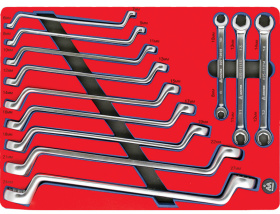 Набор накидных и разрезных ключей Мастак 5-23112