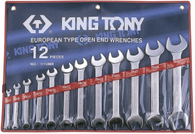 Набор рожковых ключей King Tony 1112MR