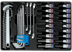 Набор торцевых насадок и ключей King Tony 9-90131MR