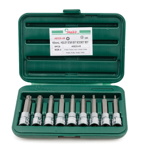 Набор торцевых головок TORX с отверстием Hans 46026-9