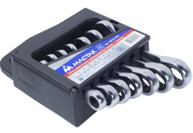 Набор трещоточных гаечных ключей Мастак 0215-07H