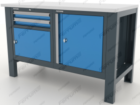 Верстак двухтумбовый "Premium" Ferrum 11.3102-7016/5015