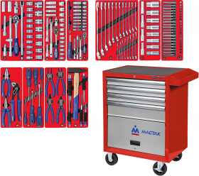 Инструментальная тележка с инструментом Мастак 52-05186R